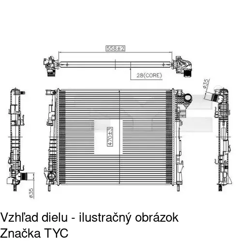 Chladiče vody POLCAR 602708-1