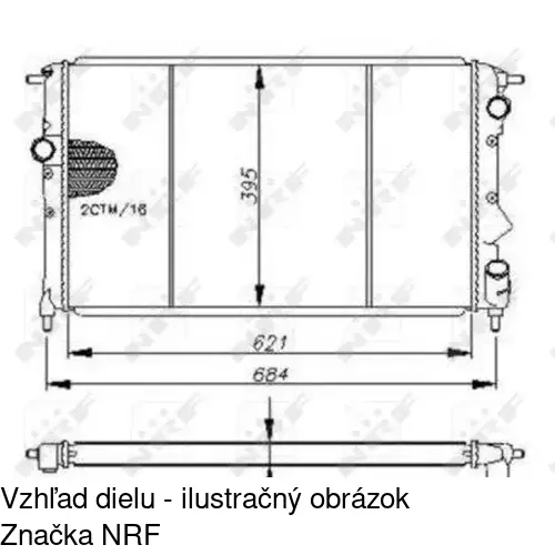 Chladiče vody POLCAR 603008-1