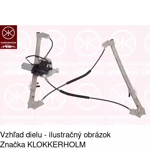 Elektrický mechanizmus okna dverí POLCAR 6037PSE1 - obr. 1