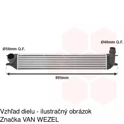 Chladiče vzduchu (Intercoolery) POLCAR 6039J8-2 - obr. 2