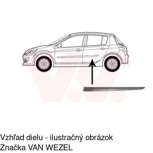 Lišta dverí POLCAR 60500041