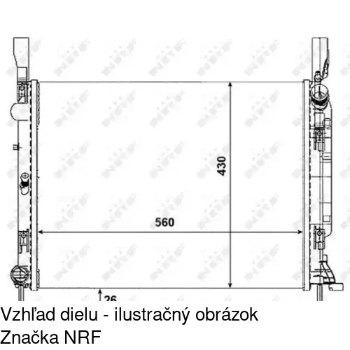 Chladiče vody POLCAR 606208A1 - obr. 1