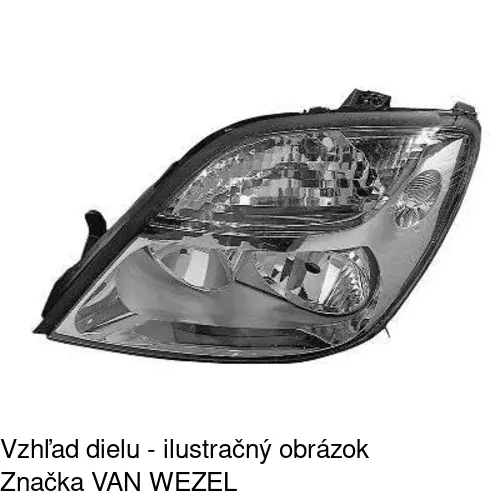 Hlavný reflektor POLCAR 607010-E