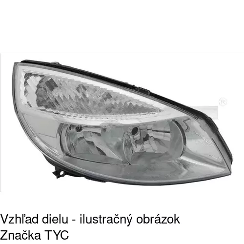 Hlavný reflektor POLCAR 607110-E