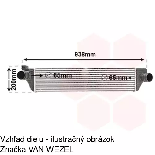 Chladiče vzduchu (Intercoolery) POLCAR 60N1J8-1 - obr. 4