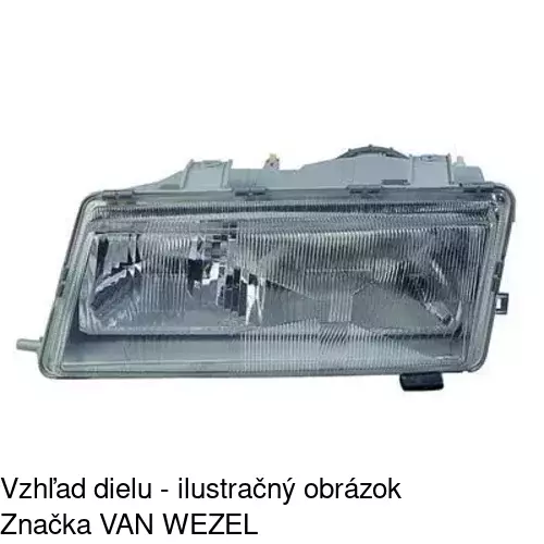 Hlavný reflektor 6521091E /POLCAR/ - obr. 2