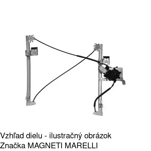 Mechanizmus sťahovania okna elektrický bez motora POLCAR 6705PSG2 - obr. 3