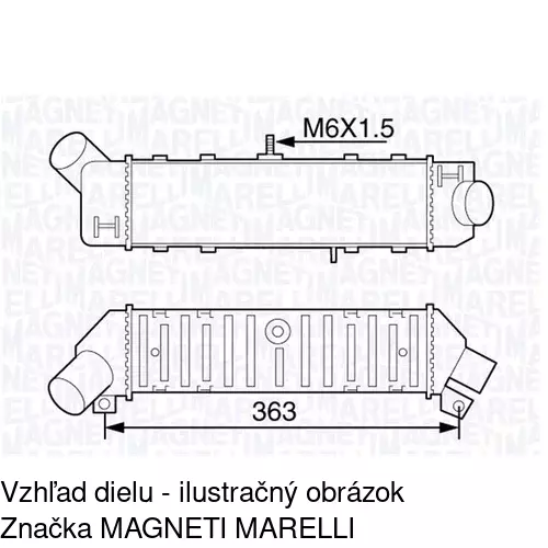 Chladiče vzduchu (Intercoolery) POLCAR 6713J81X - obr. 1