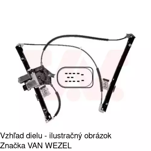 Elektrický mechanizmus okna dverí POLCAR 6714PSE2 - obr. 2