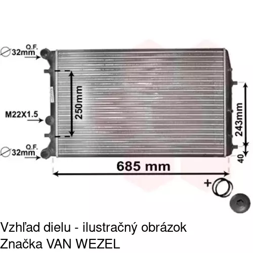 Chladiče vody POLCAR 691308A5 - obr. 2