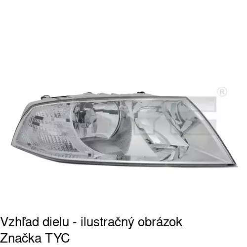 Hlavný reflektor POLCAR 692209-T