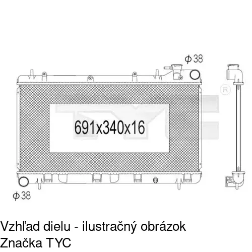 Chladiče vody 721008-1 /POLCAR/