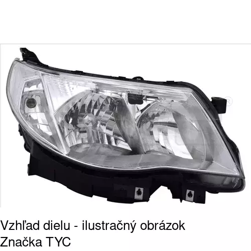 Hlavný reflektor 724309-E /POLCAR/