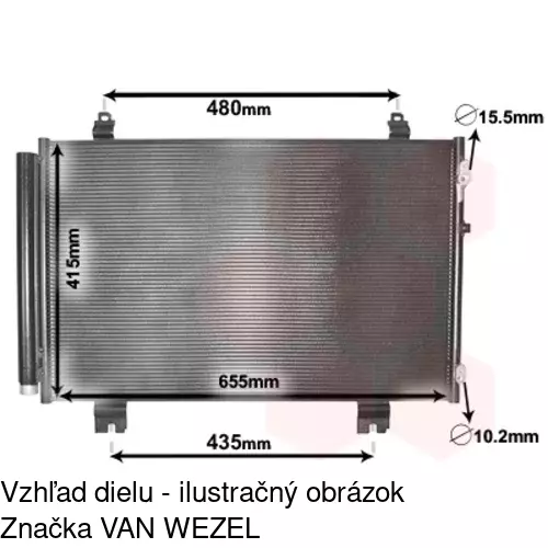 Chladiče klimatizácie POLCAR 8044K8C1