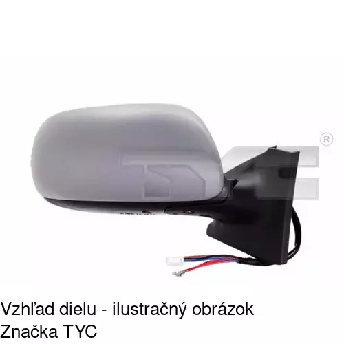 Vonkajšie zrkadlo POLCAR 8105513E