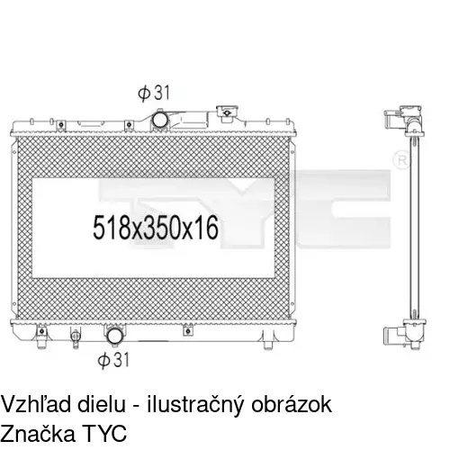 Chladiče vody POLCAR 811108-2