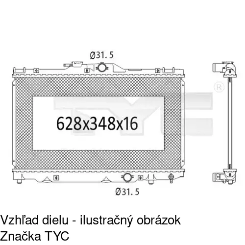 Chladiče vody POLCAR 8112081K