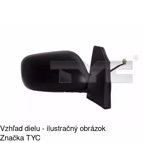 Vonkajšie zrkadlo POLCAR 8114516E