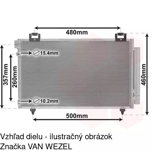 Chladiče klimatizácie 8125K8C2 /POLCAR/ - obr. 4