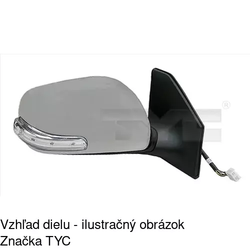 Vonkajšie zrkadlo 8126514E /POLCAR/ - obr. 2