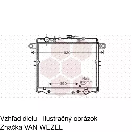 Chladiče vody POLCAR 817908-2 - obr. 1