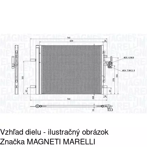 Chladiče klimatizácie POLCAR 9082K8C2 - obr. 1