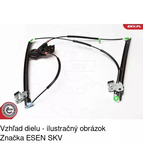 Manuálny mechanizmus okna dverí POLCAR 9524PSM1 - obr. 3