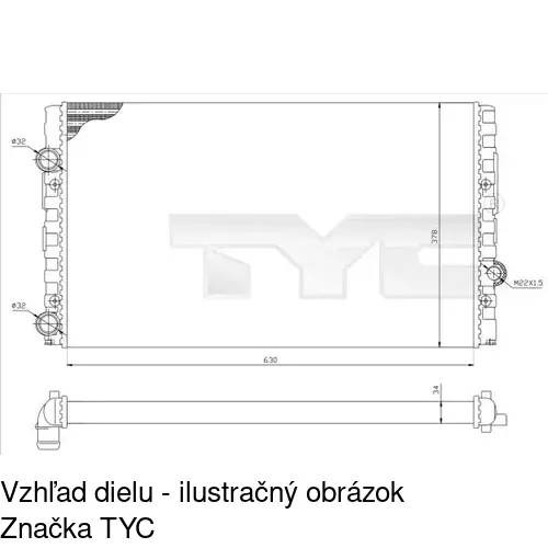 Chladiče vody POLCAR 953808-5