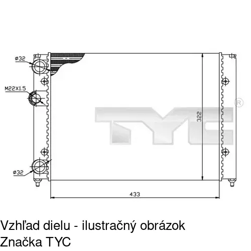 Chladiče vody POLCAR 953808A1