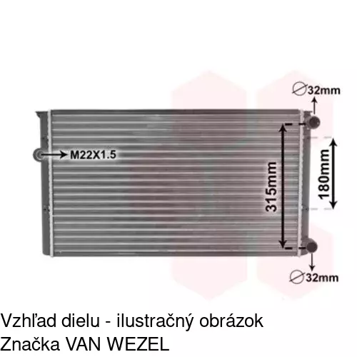 Chladiče vody POLCAR 953808A8