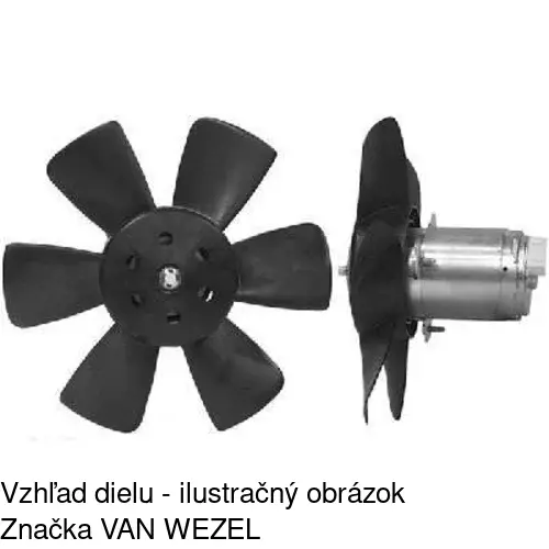 Ventilátor bez krytu / podpery POLCAR 953823U1 - obr. 4