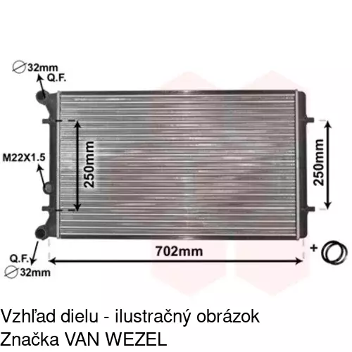 Chladiče vody POLCAR 954108B2 - obr. 1