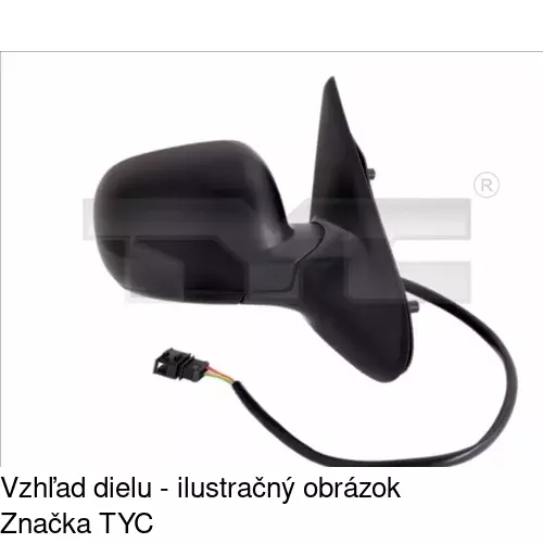 Vonkajšie zrkadlo POLCAR 95415212 - obr. 1