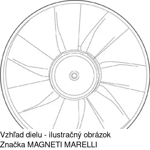 Ventilátor bez krytu / podpery POLCAR 954623U1 - obr. 1