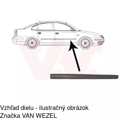 Lišta dverí 95480032 /POLCAR/