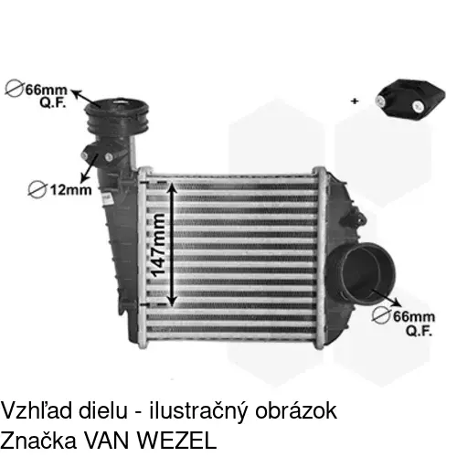 Chladiče vzduchu (Intercoolery) POLCAR 9549J8-1 - obr. 2