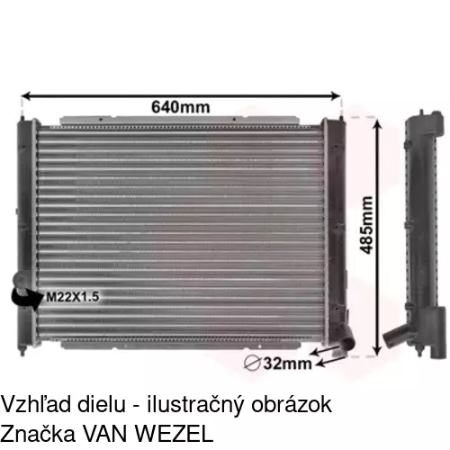 Chladiče vody POLCAR 9565081X - obr. 2