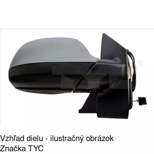 Vonkajšie zrkadlo POLCAR 9569512S