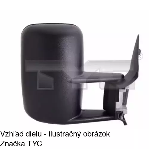 Vonkajšie zrkadlo POLCAR 9571511E