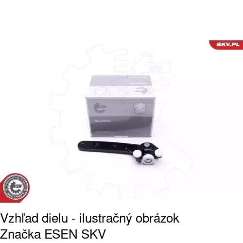 Vozík - kolieska pant posuvných dverí POLCAR 9575Z-73 - obr. 2