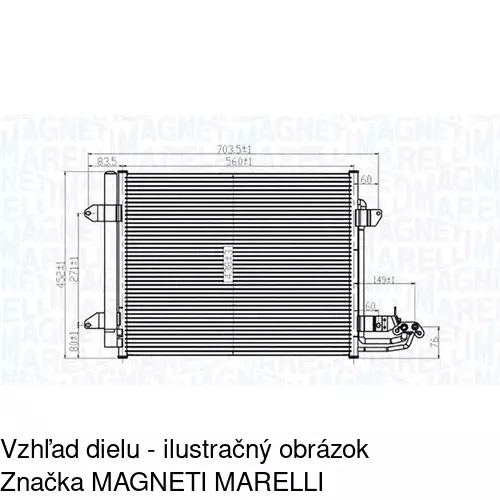 Chladiče klimatizácie POLCAR 9578K81X - obr. 1