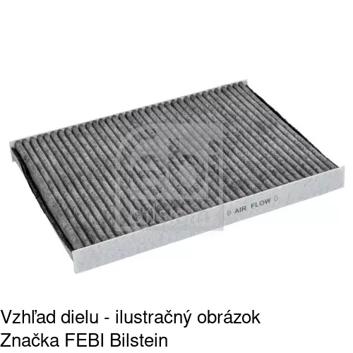 Kabínový filter s uhlíkom POLCAR S11-1002 - obr. 1