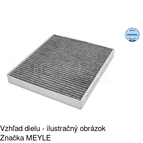 Kabínový filter s uhlíkom POLCAR S11-1008 - obr. 1