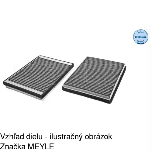 Kabínový filter s uhlíkom POLCAR S11-1033 - obr. 5