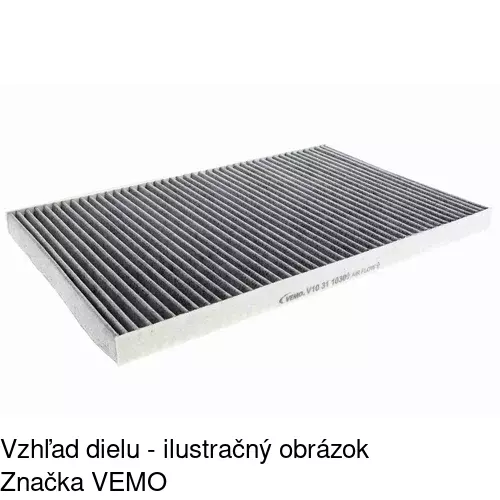 Kabínový filter s uhlíkom POLCAR S11-1060