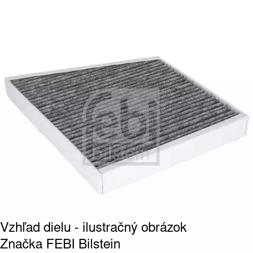 Kabínový filter s uhlíkom POLCAR S11-1080 - obr. 2