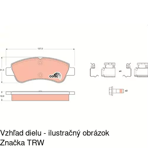 Brzdové dosky POLCAR S70-0017 - obr. 4