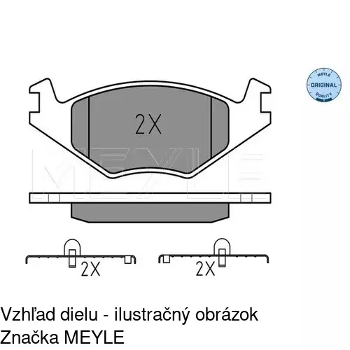 Brzdové dosky POLCAR S70-0020 - obr. 2