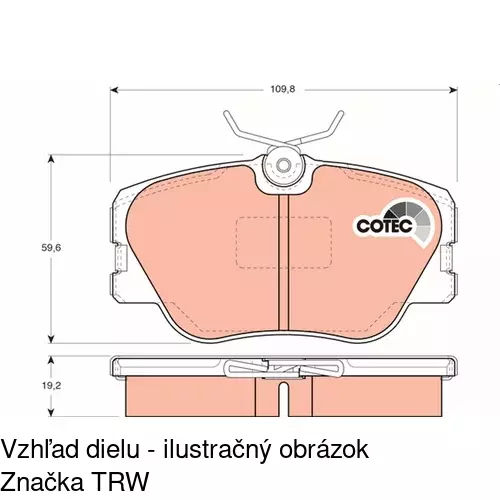 Brzdové dosky POLCAR S70-0029 - obr. 2