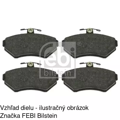 Brzdové dosky POLCAR S70-0043 - obr. 1